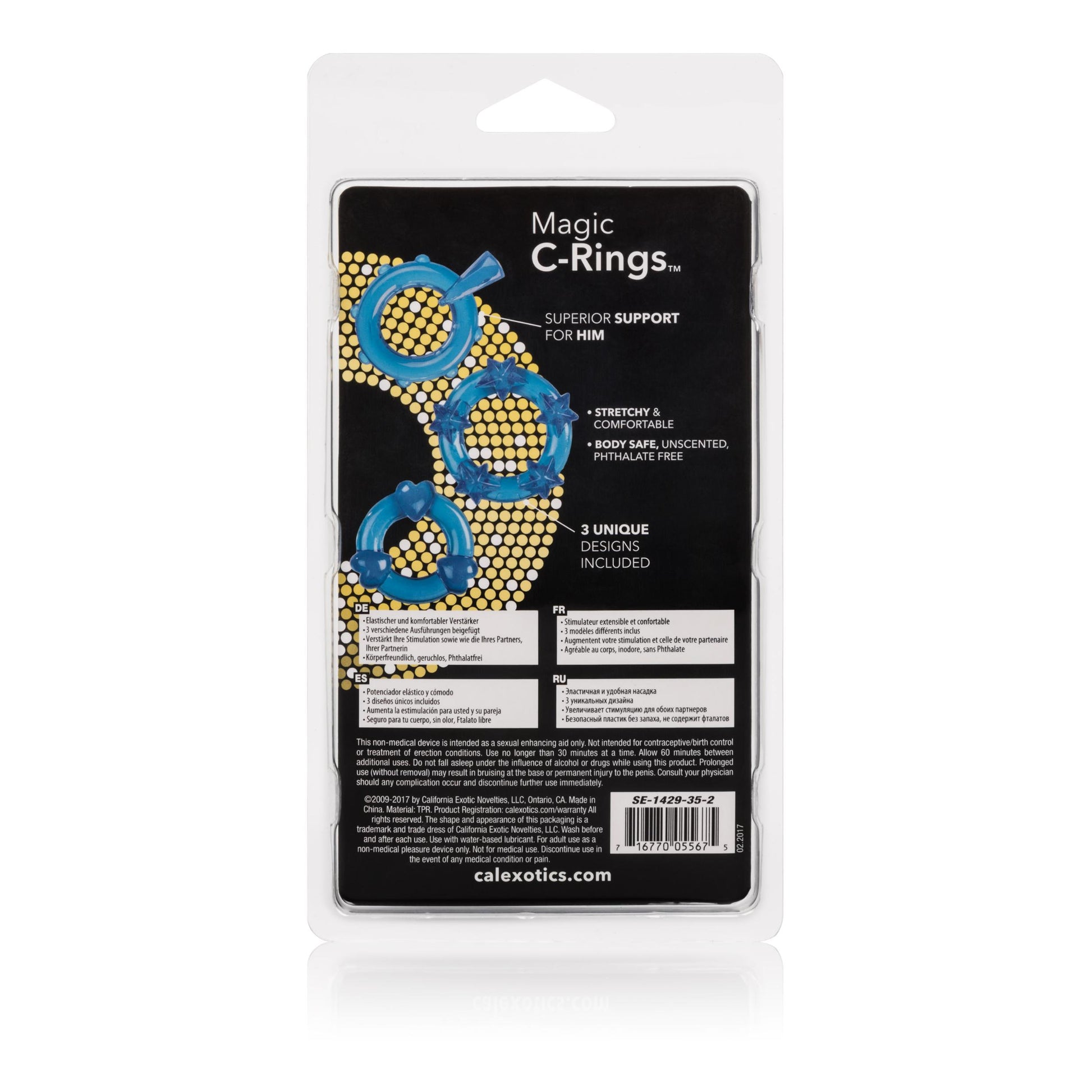 Magic C-Rings - Blue | 716770055675 | Available at EroticWarehouse.com