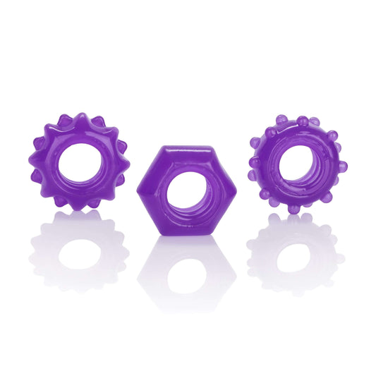 Reversible Ring Set - Purple | 716770087379 | Available at EroticWarehouse.com