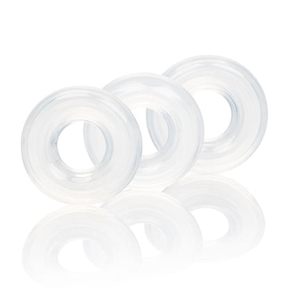 Set of 3 Silicone Stacker Rings | 716770091499 | Available at EroticWarehouse.com
