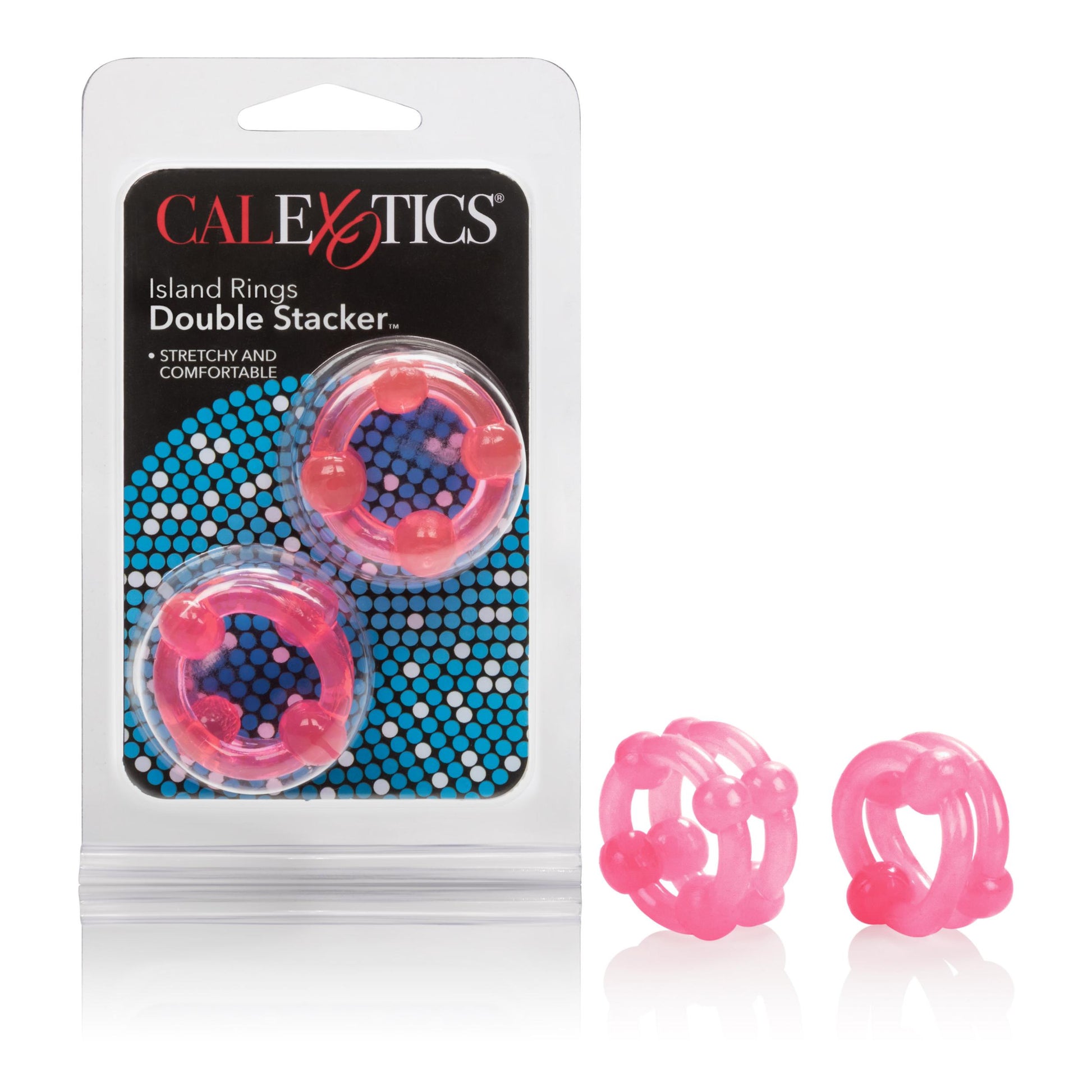 Island Rings - Double Stacker - Pink | 716770022790 | Available at EroticWarehouse.com