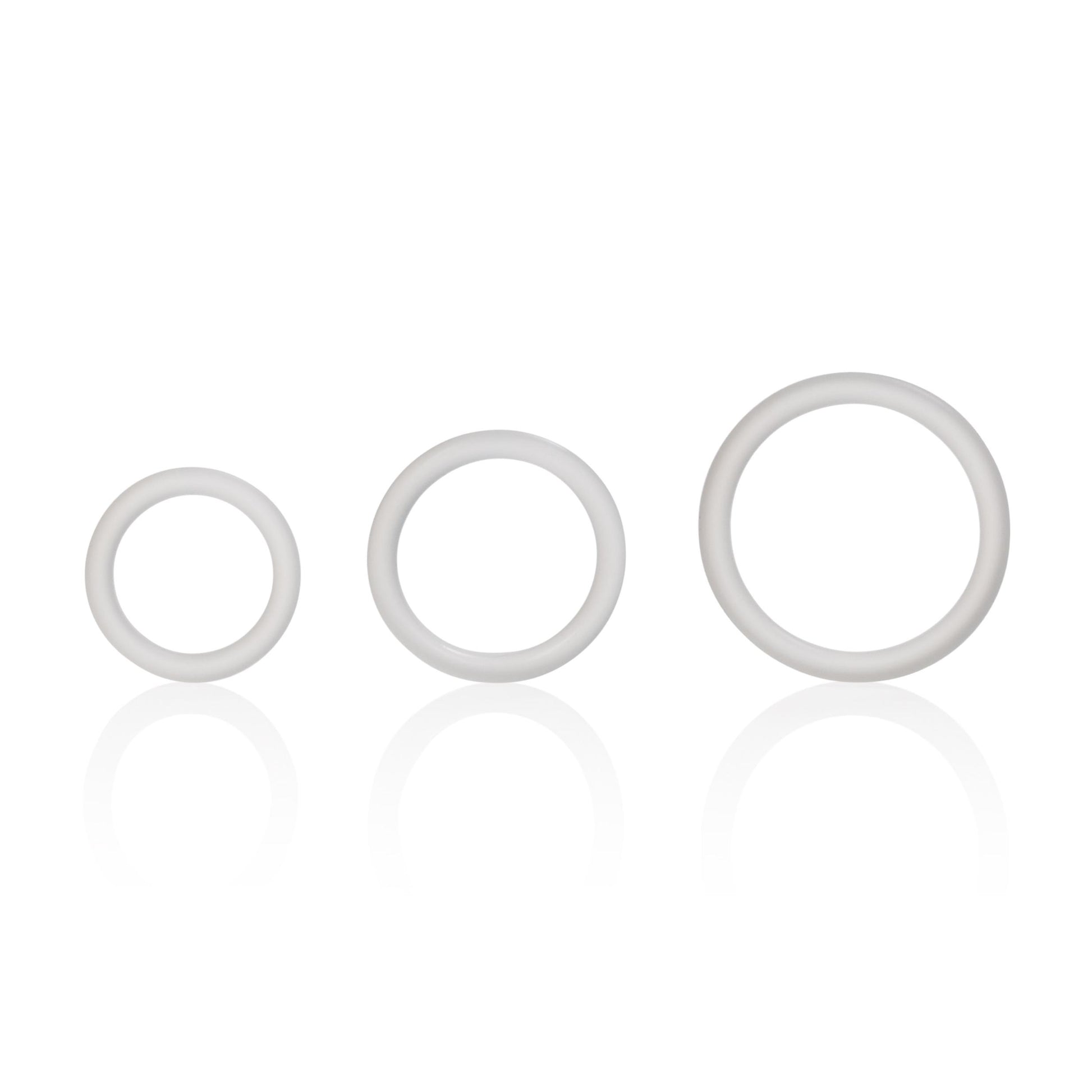 Silicone Support Rings - Clear | 716770062468 | Available at EroticWarehouse.com