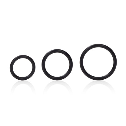 Silicone Support Rings - Black | 716770062475 | Available at EroticWarehouse.com