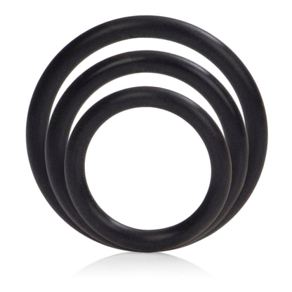 Silicone Support Rings - Black | 716770062475 | Available at EroticWarehouse.com