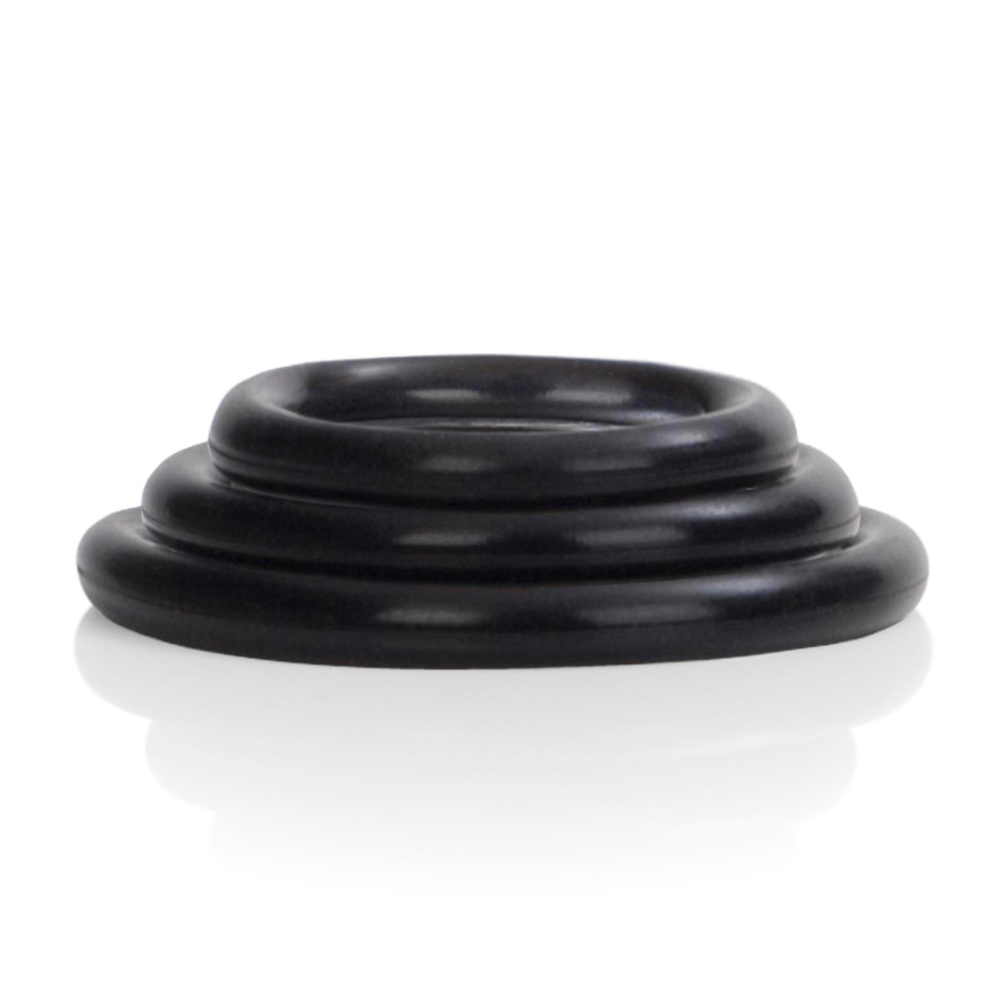 Silicone Support Rings - Black | 716770062475 | Available at EroticWarehouse.com