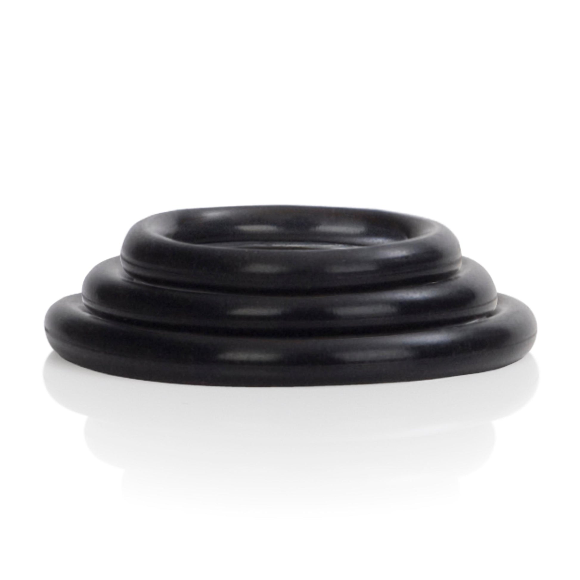 Silicone Support Rings - Black | 716770062475 | Available at EroticWarehouse.com
