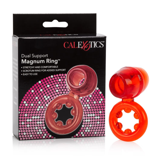 Dual Support Magnum Ring - Red | 716770047083 | Available at EroticWarehouse.com