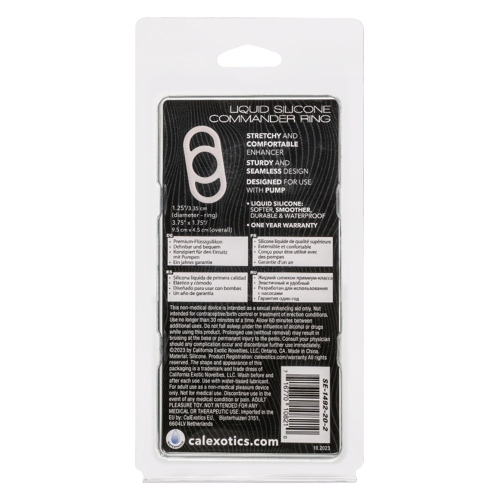 Alpha Liquid Silicone Commander Ring - Natural | 716770108210 | Available at EroticWarehouse.com