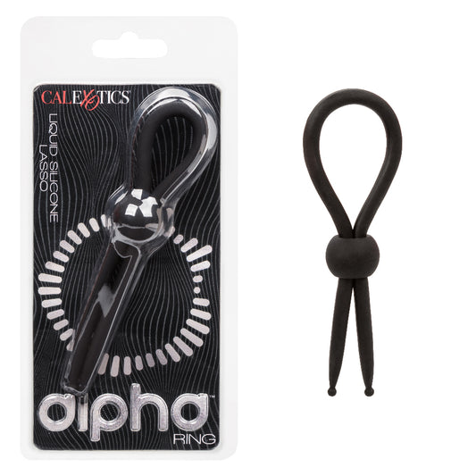 Alpha Liquid Silicone Lasso - Black | 716770108982 | Available at EroticWarehouse.com