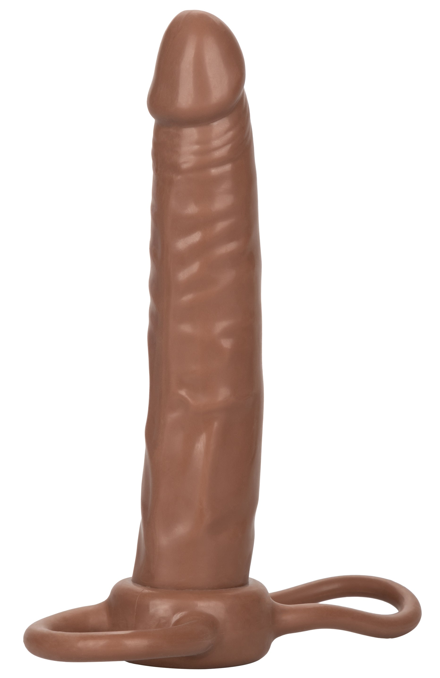 Accommodator Dual Penetrator - Brown | 716770101839 | Available at EroticWarehouse.com