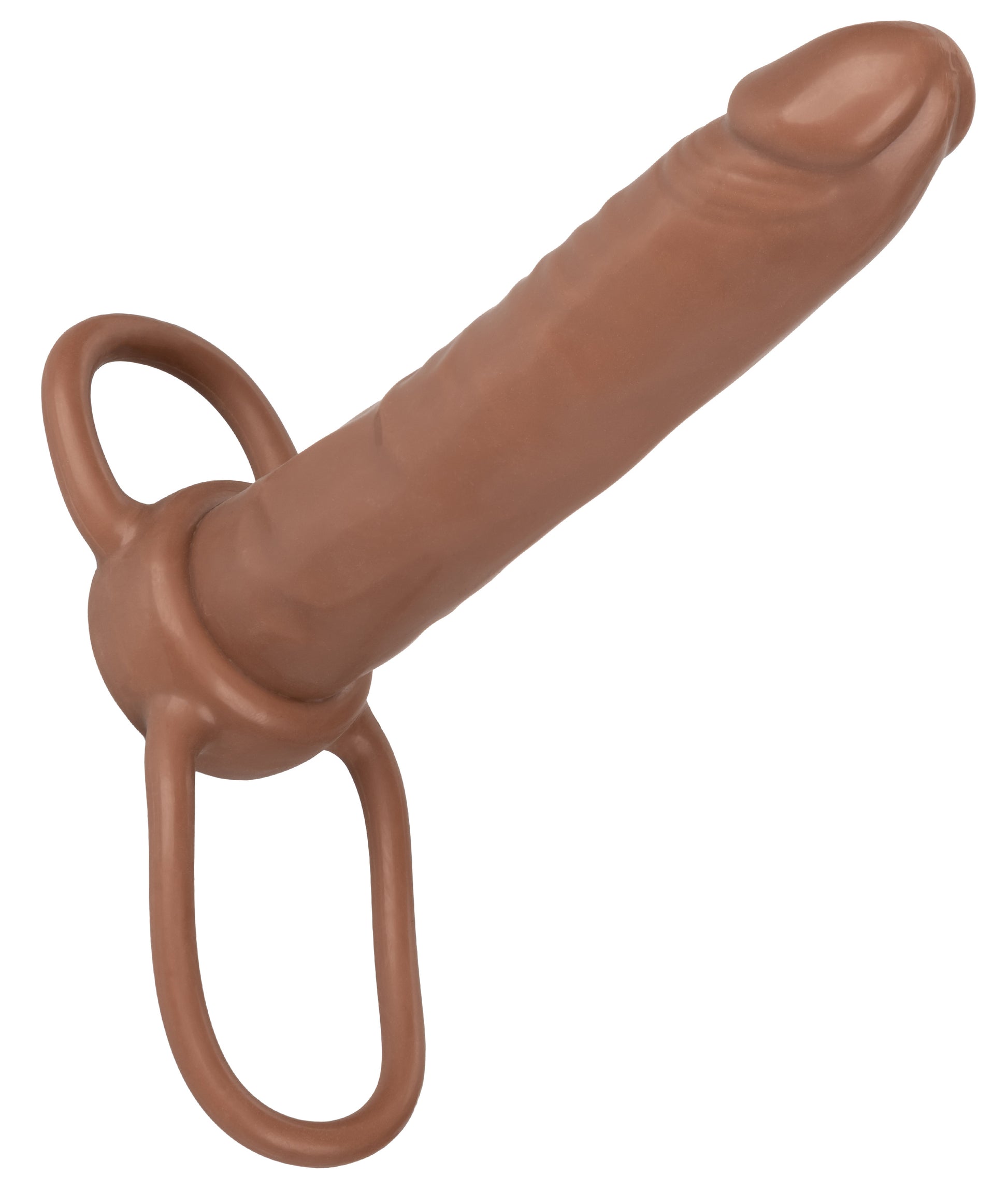 Accommodator Dual Penetrator - Brown | 716770101839 | Available at EroticWarehouse.com