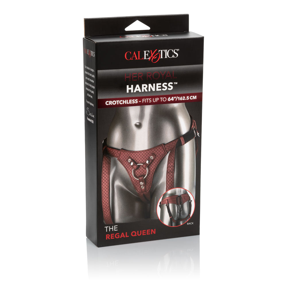 Her Royal Harness the Regal Queen - Red | 716770092045 | Available at EroticWarehouse.com