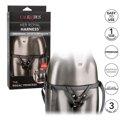 Her Royal Harness the Regal Princess - Pewter | 716770094803 | Available at EroticWarehouse.com