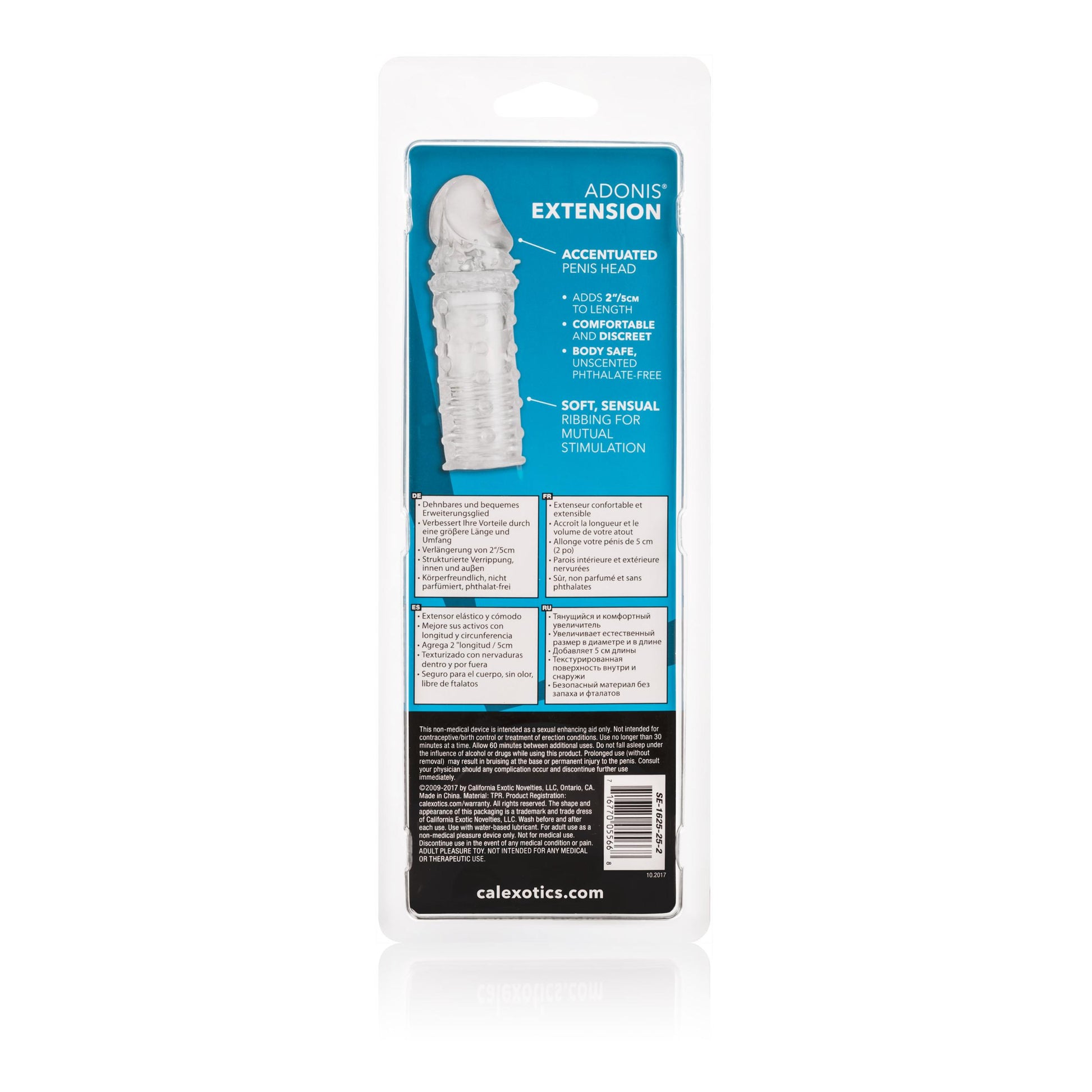 Adonis Extension - Clear | 716770055668 | Available at EroticWarehouse.com