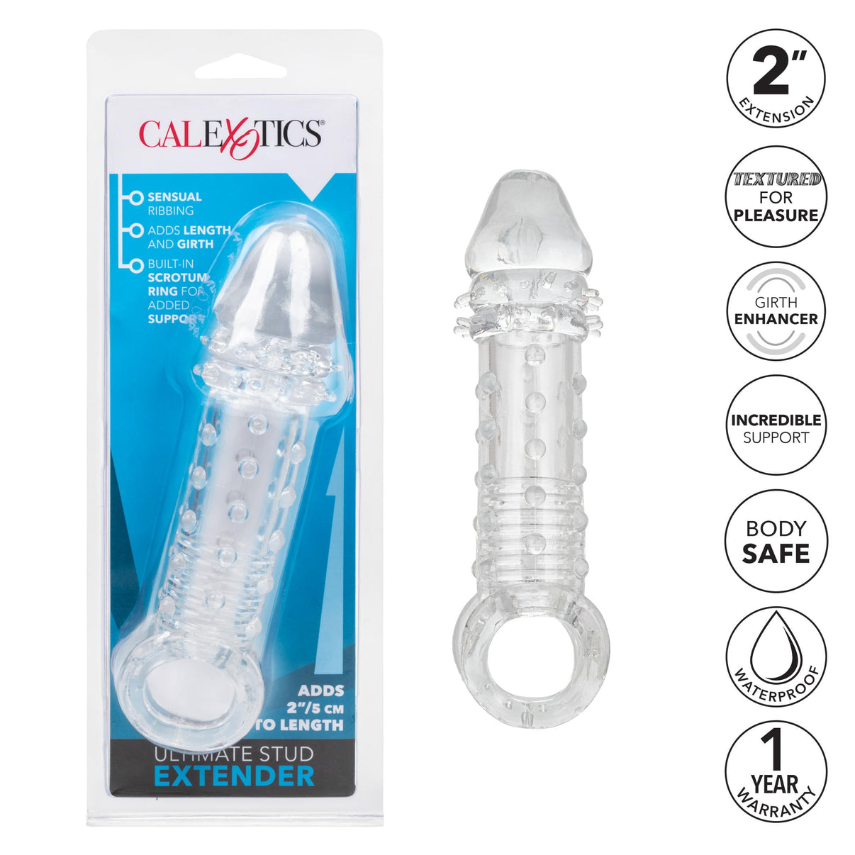 Ultimate Stud Extender - Clear | 716770094476 | Available at EroticWarehouse.com