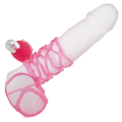 Lovers Cage Stretchy Cock Cage Comfortable Scrotum Cage Pink Rechargeable | 716770050984 | Available at EroticWarehouse.com
