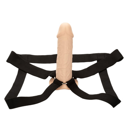 Performance Maxx Life-Like Extension With Harness - Ivory | 716770101976 | Available at EroticWarehouse.com