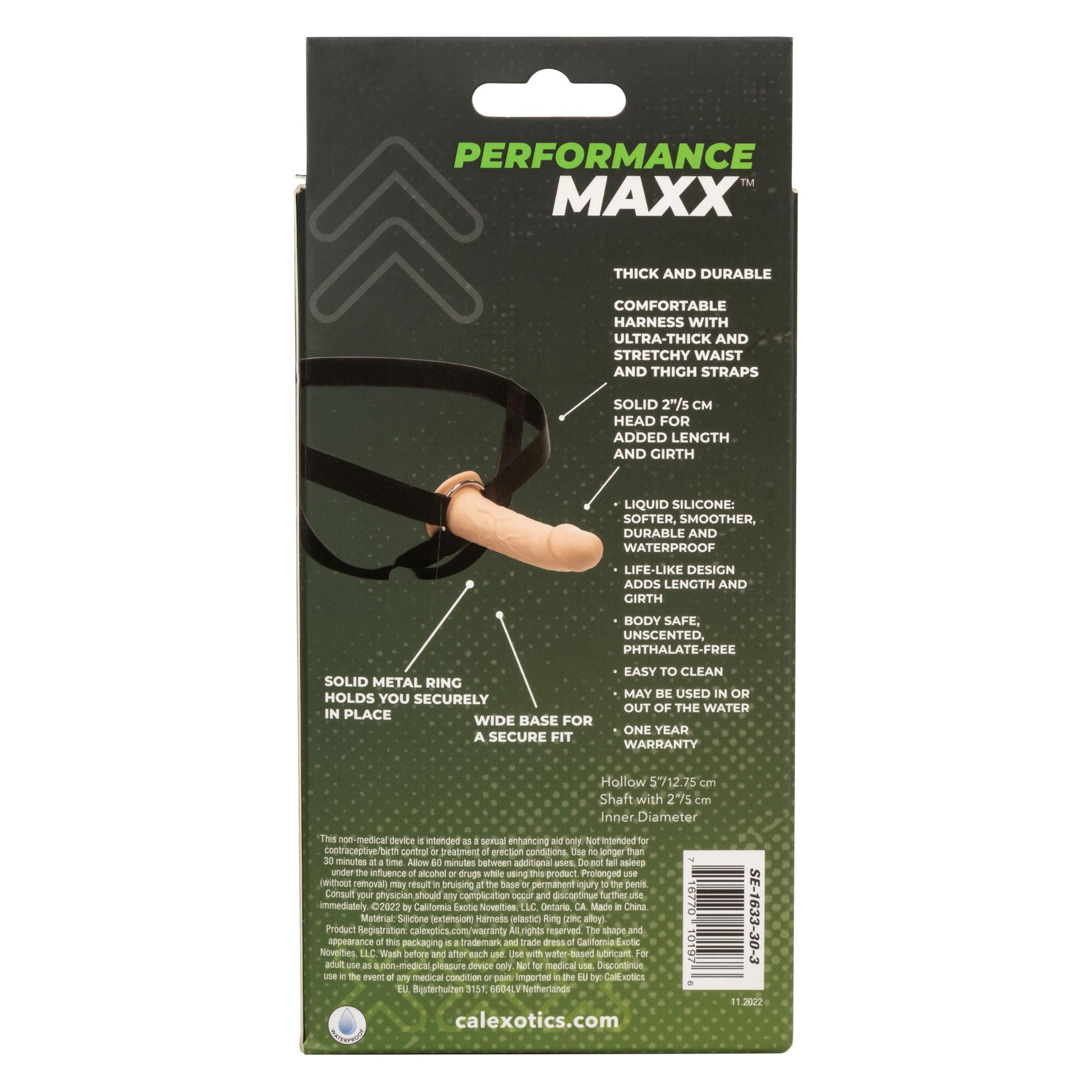 Performance Maxx Life-Like Extension With Harness - Ivory | 716770101976 | Available at EroticWarehouse.com