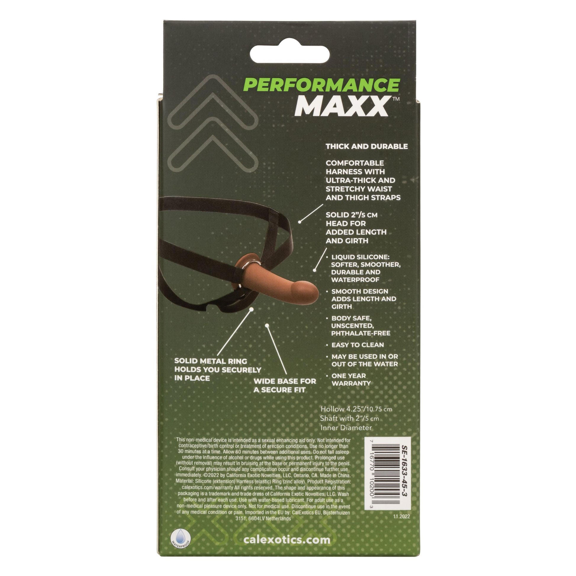 Performance Maxx Extension With Harness - Brown | 716770102003 | Available at EroticWarehouse.com