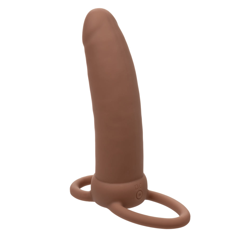 Performance Maxx Rechargeable Thick Dual Penetrator - Brown | 716770109309 | Available at EroticWarehouse.com