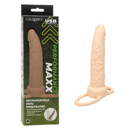 Performance Maxx Rechargeable Dual Penetrator - Ivory | 716770104885 | Available at EroticWarehouse.com