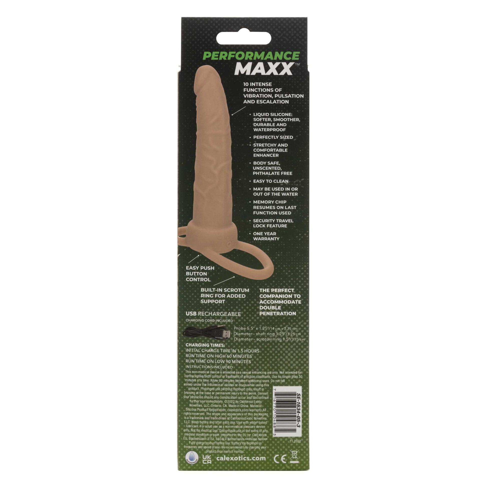 Performance Maxx Rechargeable Dual Penetrator - Ivory | 716770104885 | Available at EroticWarehouse.com