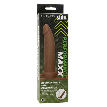 Performance Maxx Rechargeable Dual Penetrator - Brown | 716770104892 | Available at EroticWarehouse.com