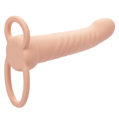 Performance Maxx Rechargeable Ribbed Dual Penetrator - Ivory | 716770109316 | Available at EroticWarehouse.com