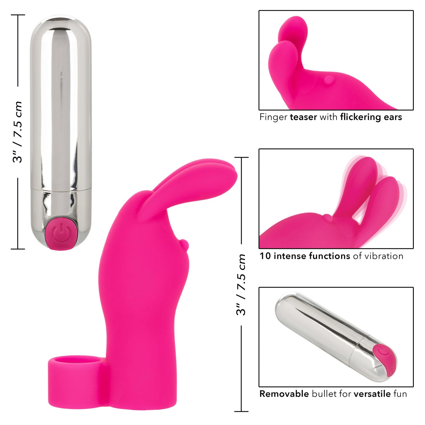 Intimate Play Rechargeable Finger Bunny | 716770094858 | Available at EroticWarehouse.com
