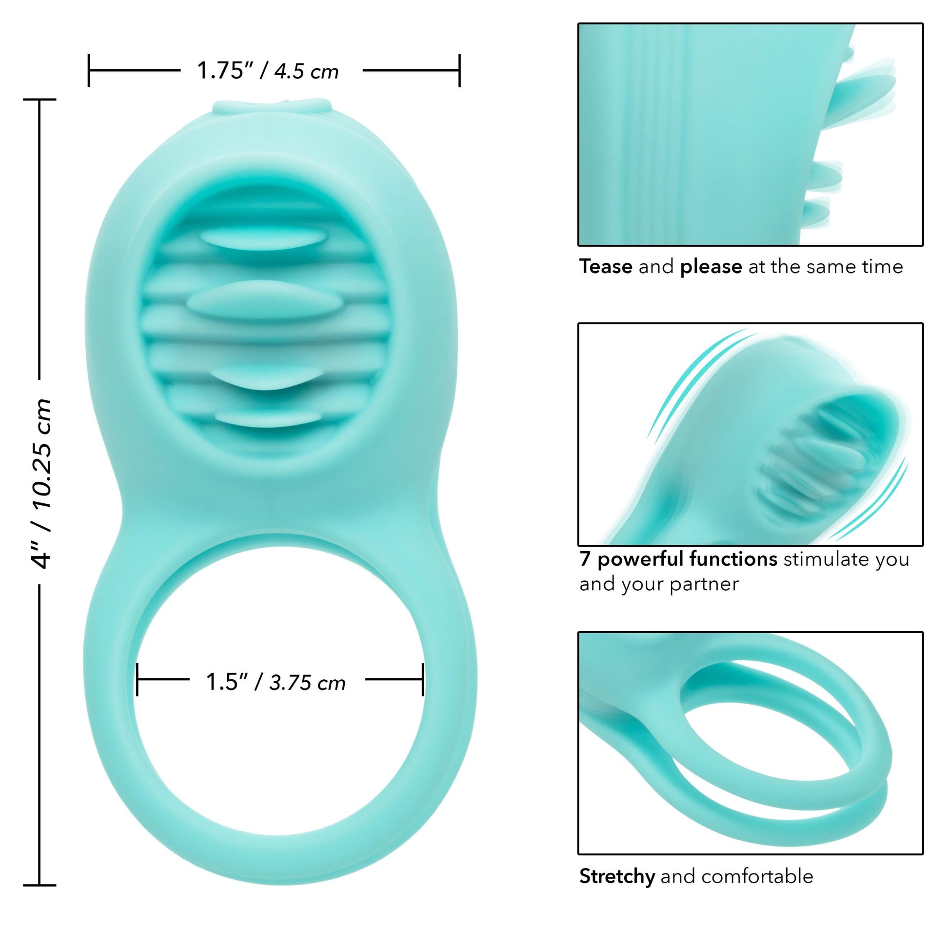 Silicone Rechargeable French Kiss Enhancer | 716770098436 | Available at EroticWarehouse.com