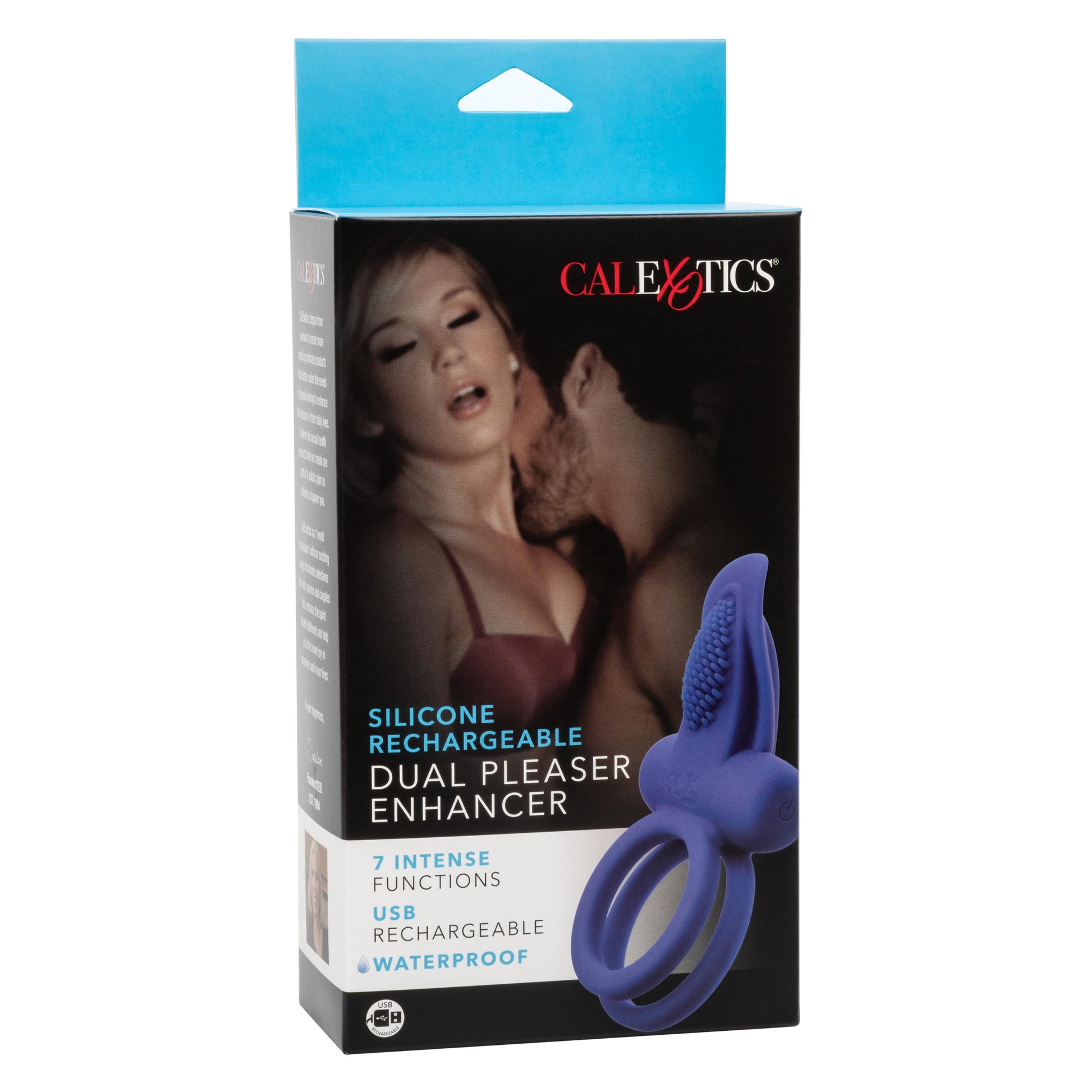 Silicone Rechargeable Dual Pleaser Enhancer | 716770095510 | Available at EroticWarehouse.com