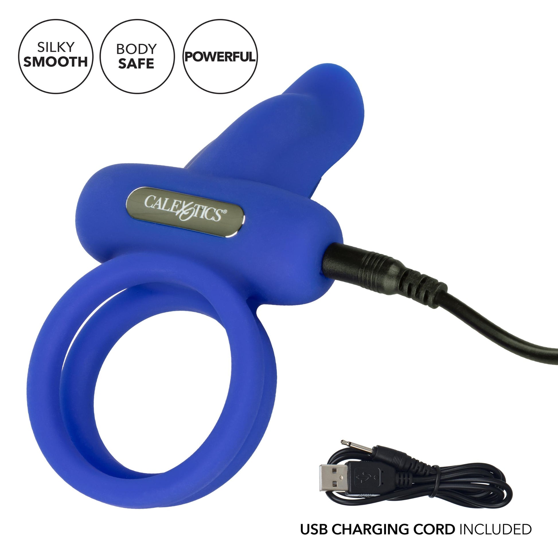Silicone Rechargeable Dual Pleaser Enhancer | 716770095510 | Available at EroticWarehouse.com