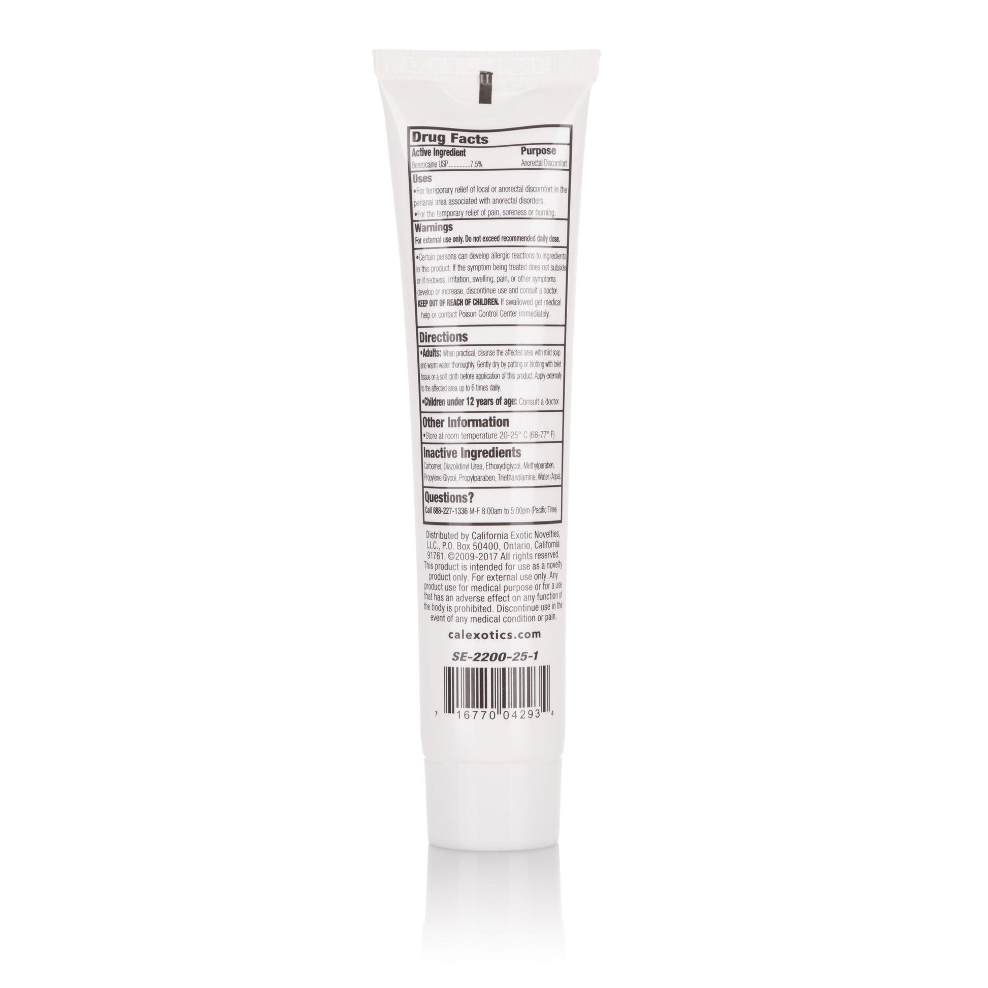 Tush-Eze Gel Bulk 1.5 Oz / 44 ml | 716770042934 | Available at EroticWarehouse.com