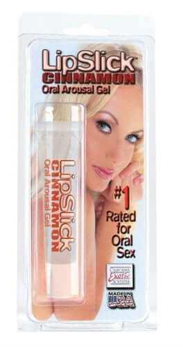 Lipslick Cinnamon Oral Arousal Gel - Clear Edible Warm and Tingly | 716770025609 | Available at EroticWarehouse.com