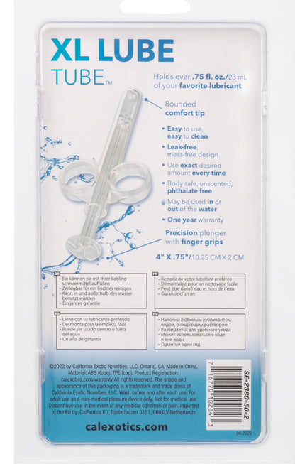 Xl Lube Tube - Clear | 716770102843 | Available at EroticWarehouse.com