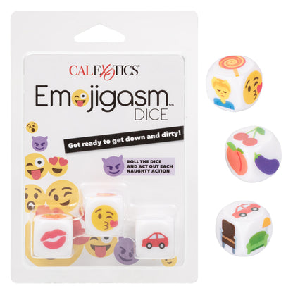 Emojigasm Dice | 716770095800 | Available at EroticWarehouse.com