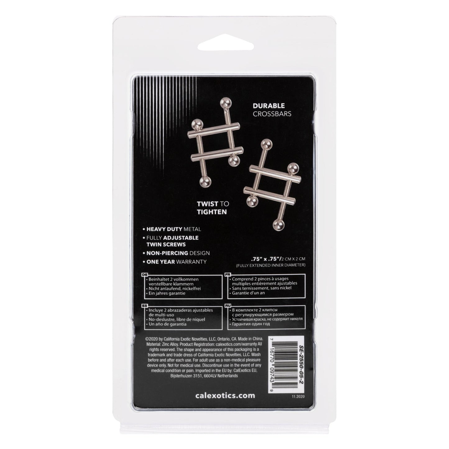 Nipple Grips Crossbar Nipple Vices | 716770097439 | Available at EroticWarehouse.com