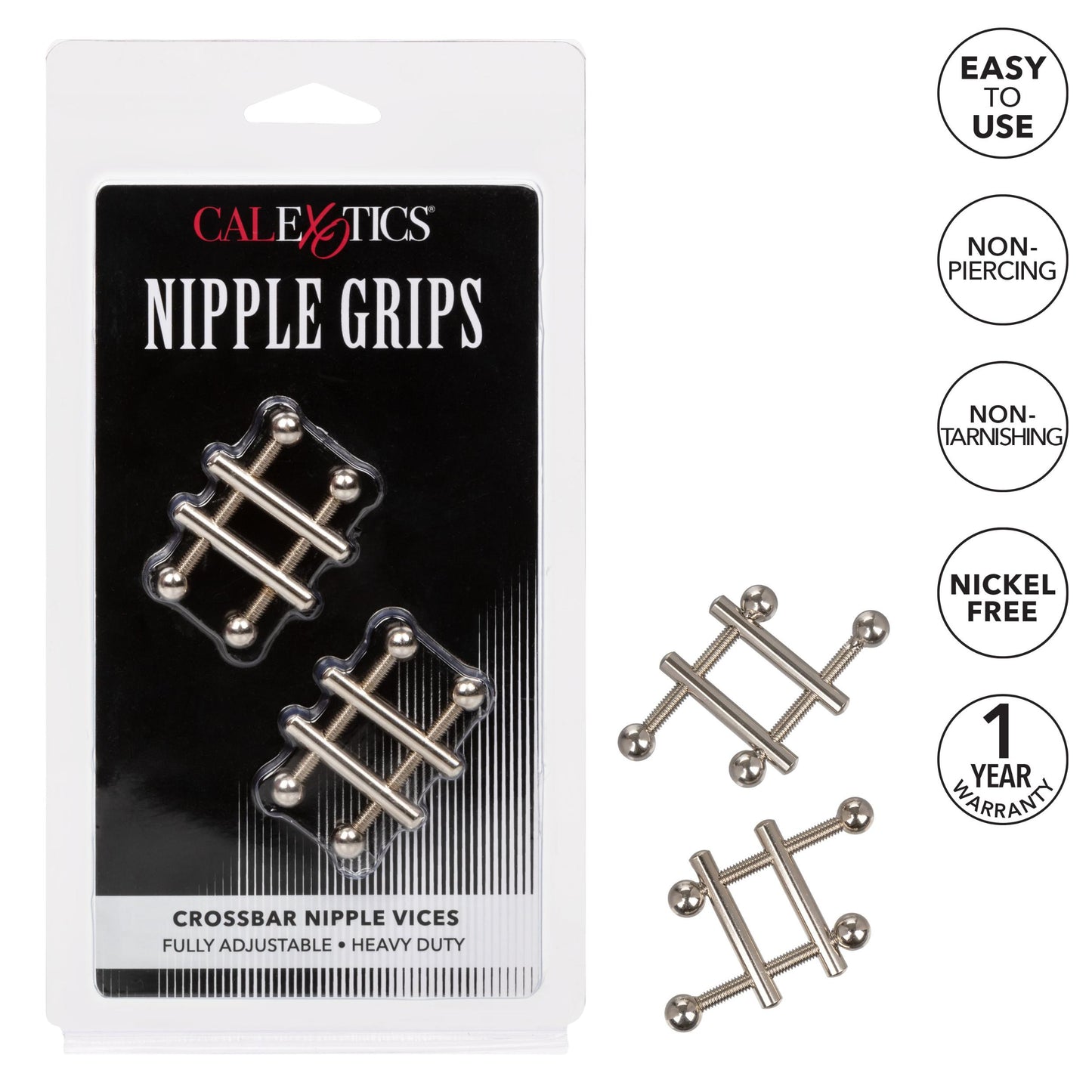 Nipple Grips Crossbar Nipple Vices | 716770097439 | Available at EroticWarehouse.com