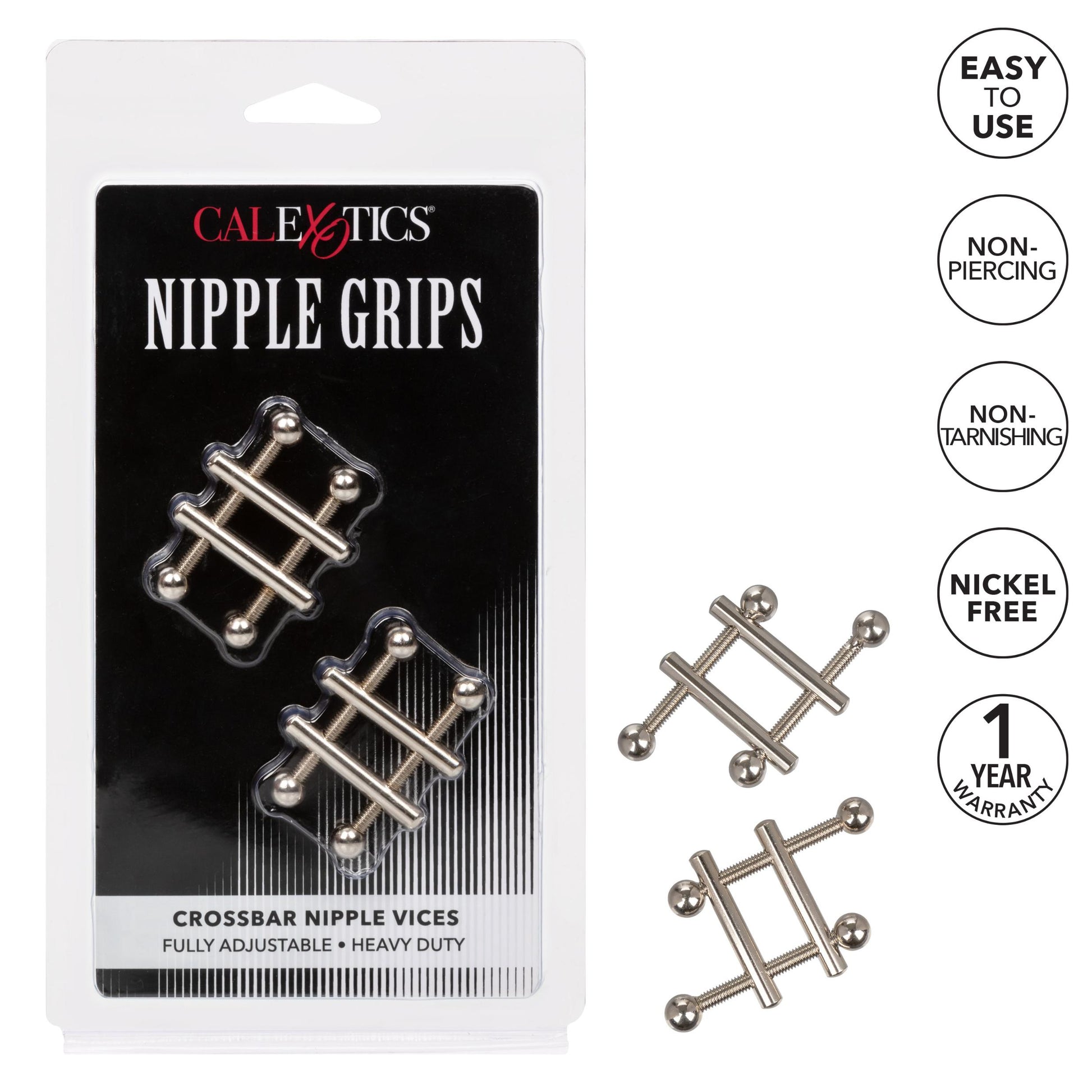 Nipple Grips Crossbar Nipple Vices | 716770097439 | Available at EroticWarehouse.com