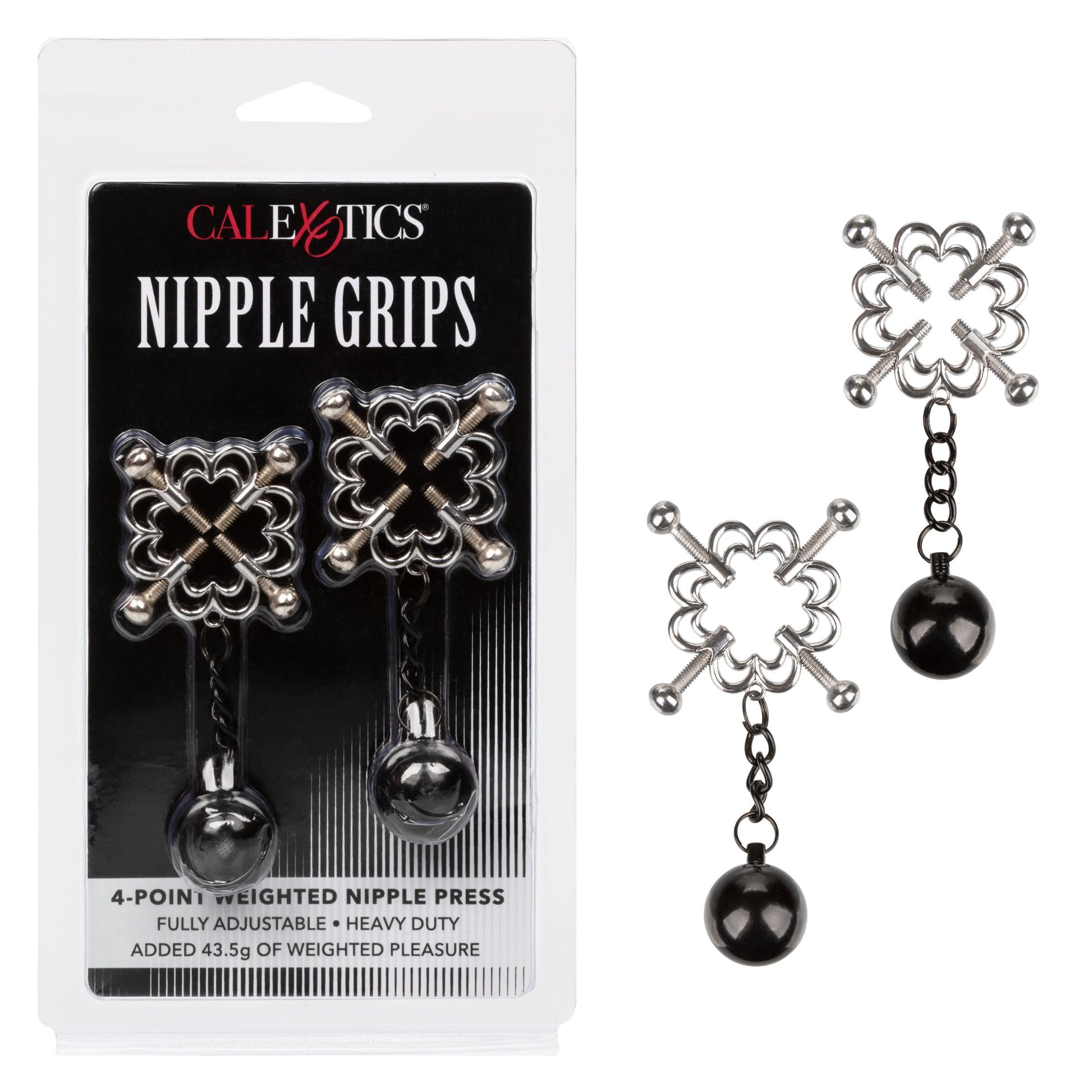 Nipple Grips 4-Point Weighted Nipple Press | 716770097446 | Available at EroticWarehouse.com