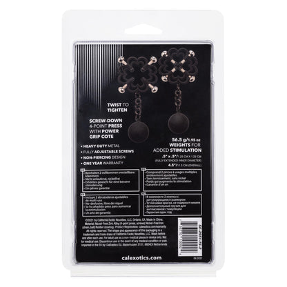 Nipple Grips Power Grip 4-Point Weighted Nipple Press | 716770100924 | Available at EroticWarehouse.com