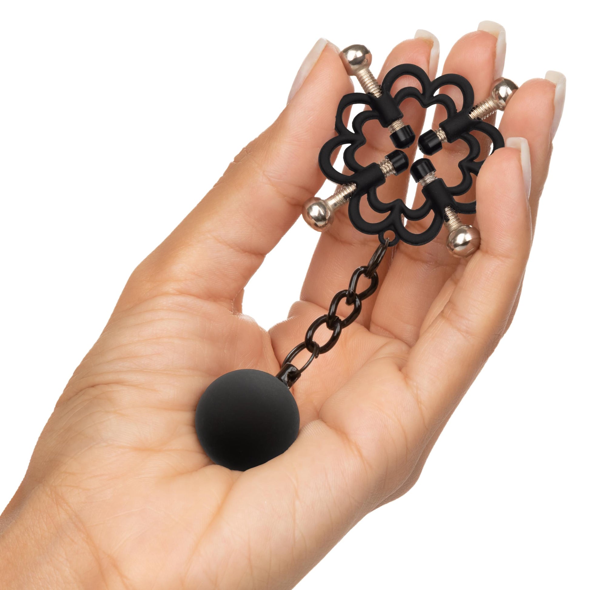 Nipple Grips Power Grip 4-Point Weighted Nipple Press | 716770100924 | Available at EroticWarehouse.com