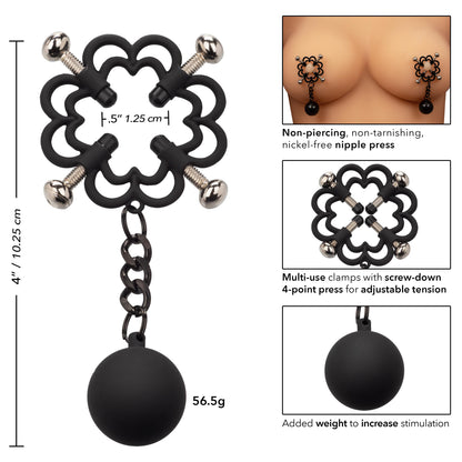Nipple Grips Power Grip 4-Point Weighted Nipple Press | 716770100924 | Available at EroticWarehouse.com
