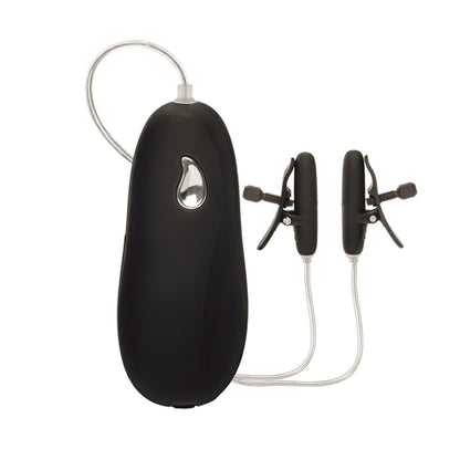 Vibrating Heated Nipple Teasers - Black | 716770083425 | Available at EroticWarehouse.com