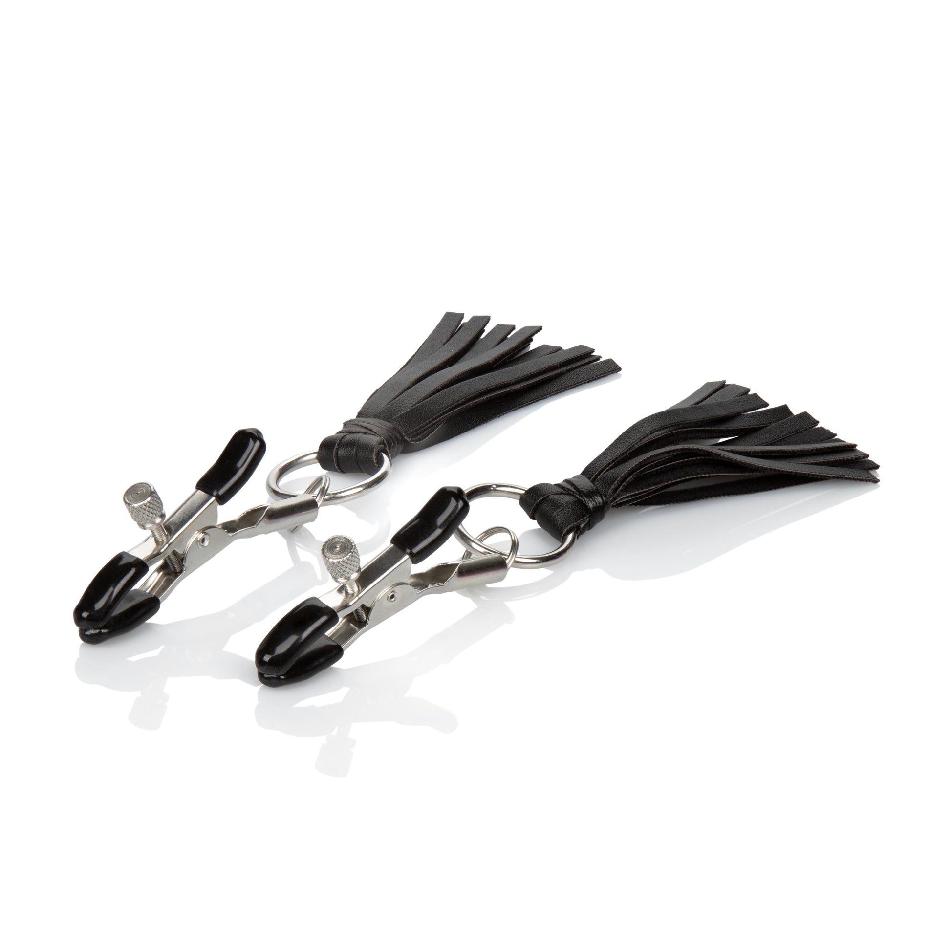 Nipple Play Playful Tassels Nipple Clamps - Black | 716770091888 | Available at EroticWarehouse.com