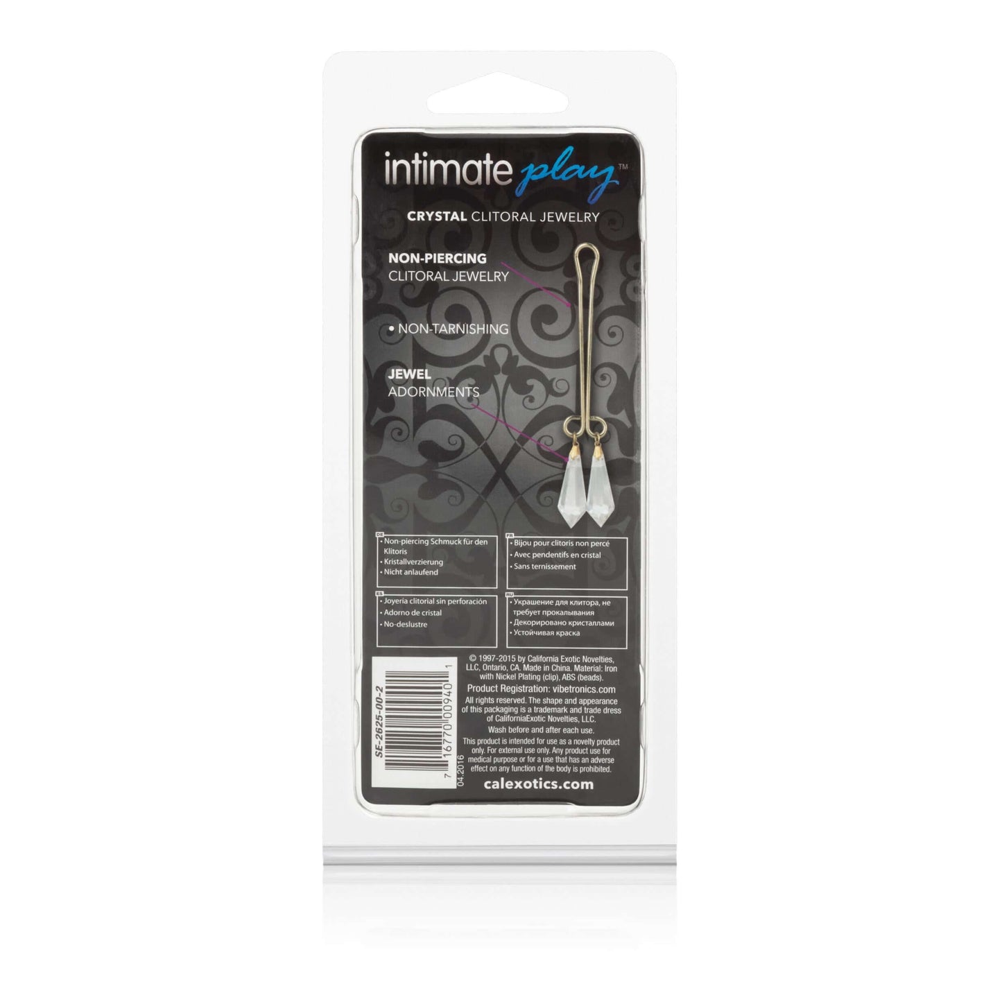 Intmate Play Clitoral Jewelry - Crystals | 716770009401 | Available at EroticWarehouse.com