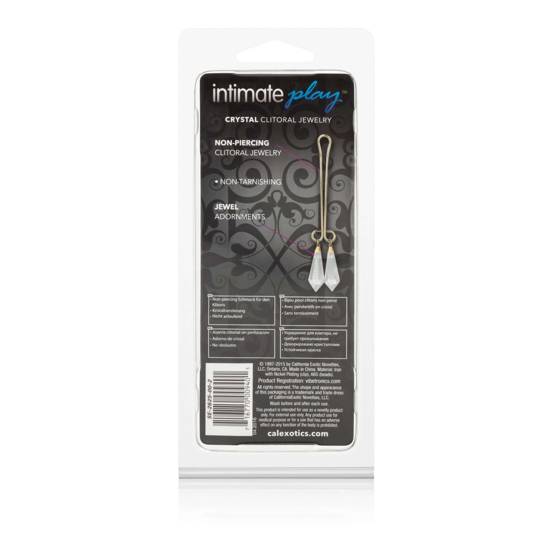 Intmate Play Clitoral Jewelry - Crystals | 716770009401 | Available at EroticWarehouse.com