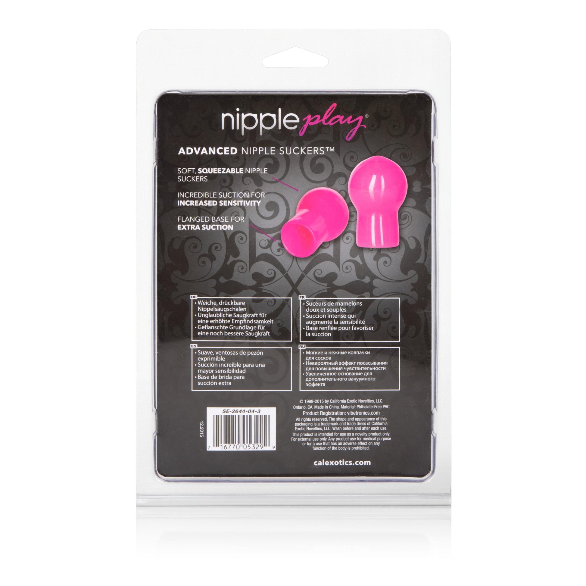 Nipple Play Advanced Nipple Suckers - Pink | 716770053299 | Available at EroticWarehouse.com