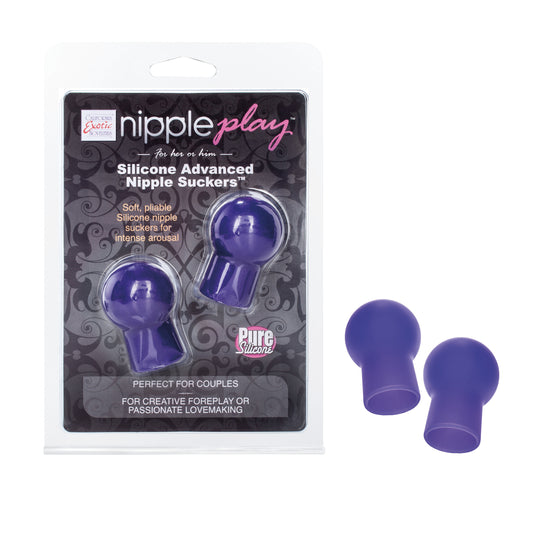 Nipple Play Silicone Advanced Nipple Suckers - Purple | 716770083500 | Available at EroticWarehouse.com