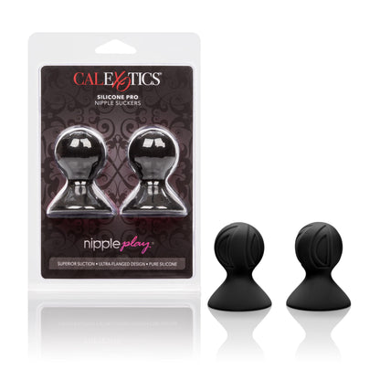 Nipple Play Silicone Pro Nipple Suckers - Black | 716770089588 | Available at EroticWarehouse.com