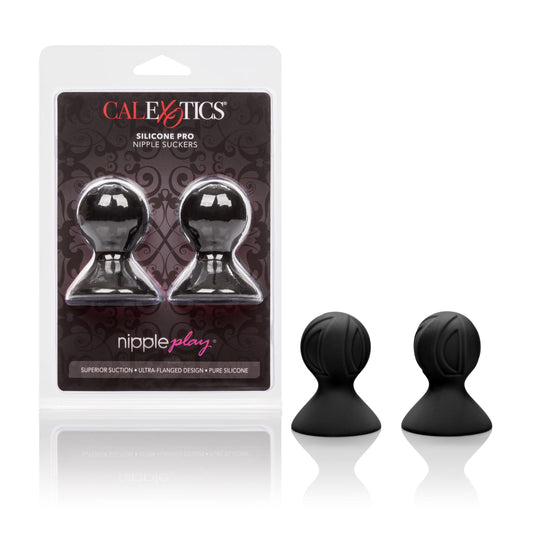 Nipple Play Silicone Pro Nipple Suckers - Black | 716770089588 | Available at EroticWarehouse.com